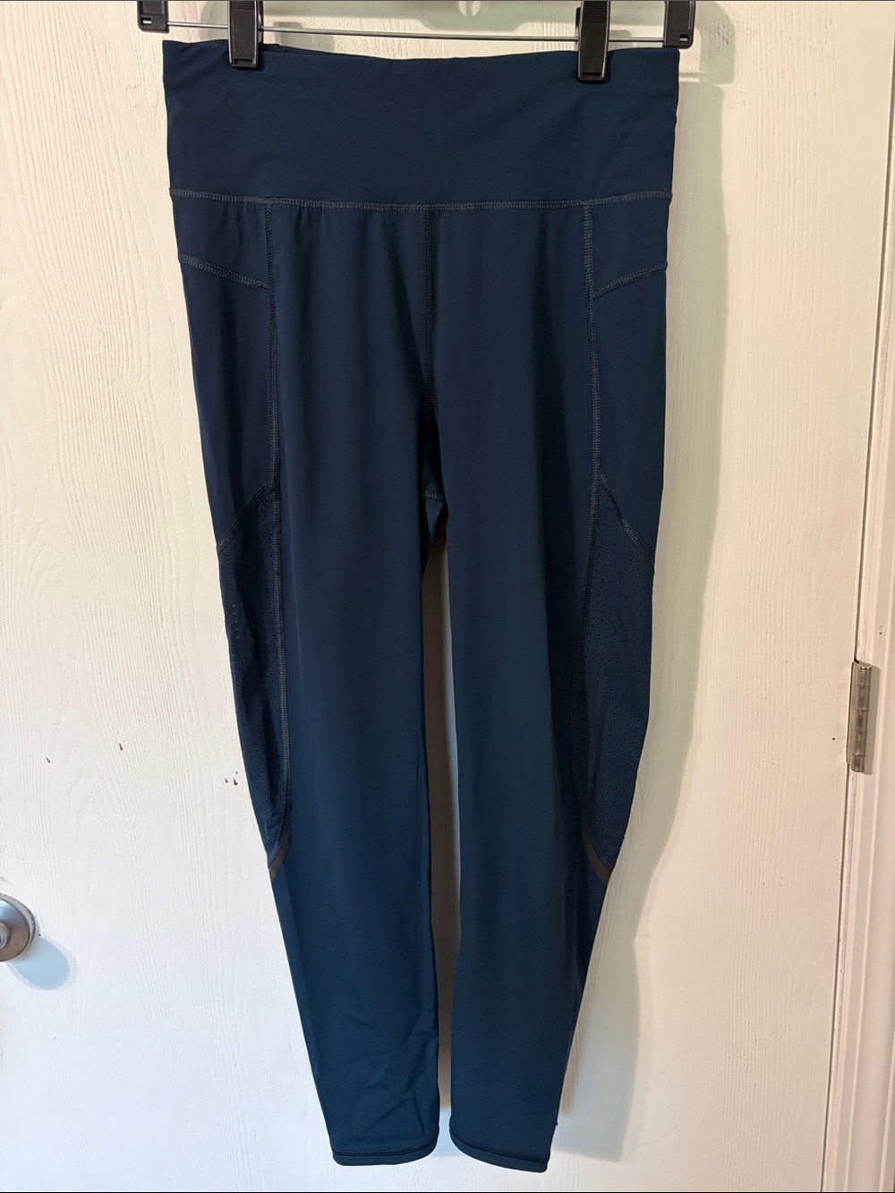 Sweaty Betty The Zero Gravity 7/8 Leggings Navy Mesh High Waisted Size Small - Picture 3 of 14